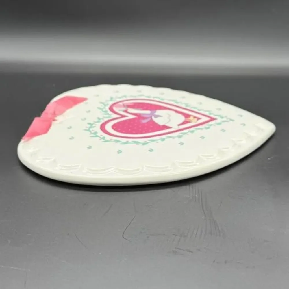 Vintage 1987 Treasure Craft Heart Shaped Goose Wall Plaque